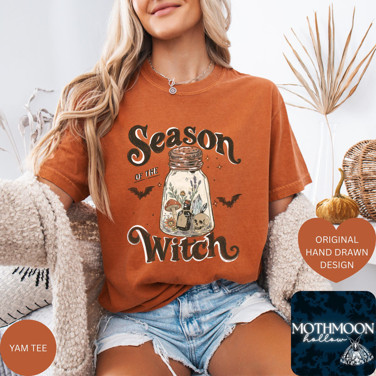 Season of the Witch Sweatshirt, Witchy Fall Crewneck, Halloween Sweatshirt, Spooky Season Shirt, Witchy Shirt, Cottagecore Halloween