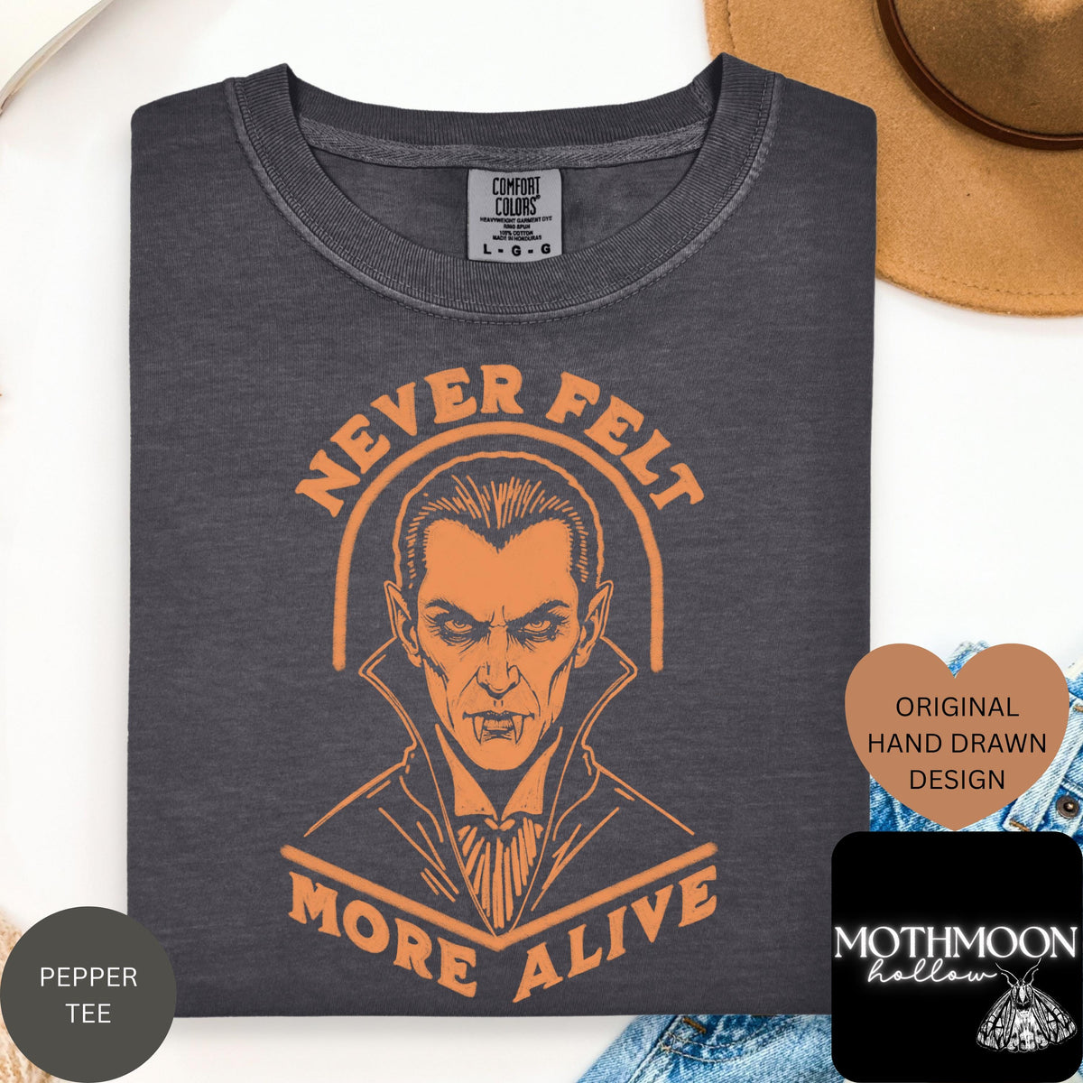 Vampire Shirt UNISEX Comfort Colors® Vintage Halloween Tee Horror Lover Gift 90s Cult Classic Horror Gothic Halloween Shirt Monster Mash Tee