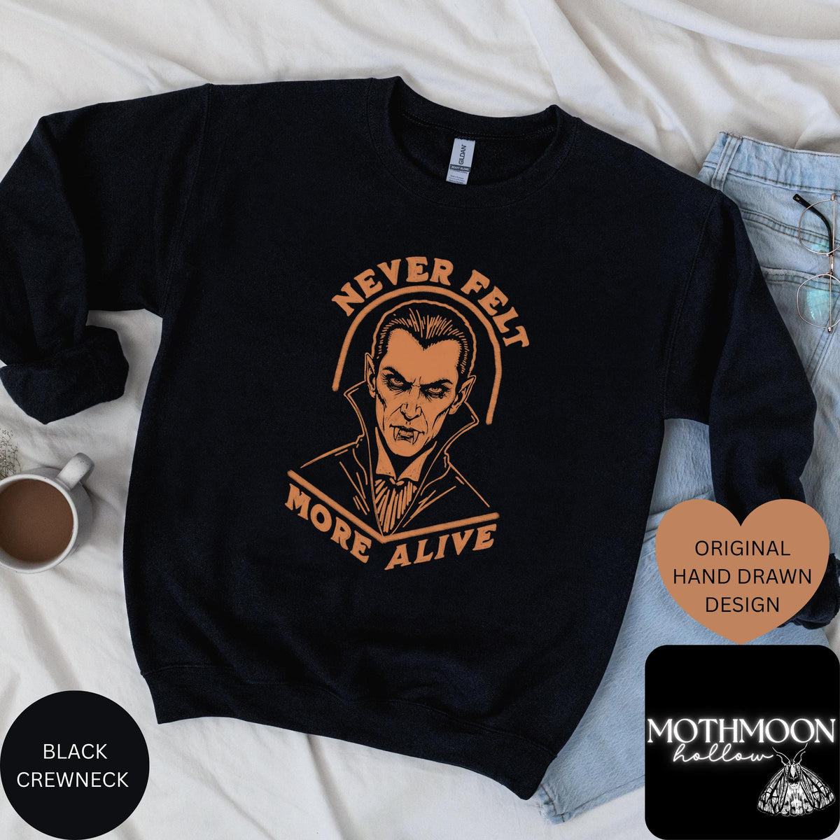 Vampire Shirt UNISEX Comfort Colors® Vintage Halloween Tee Horror Lover Gift 90s Cult Classic Horror Gothic Halloween Shirt Monster Mash Tee