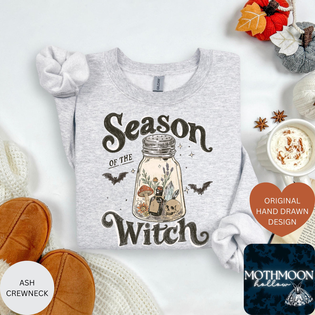 Season of the Witch Sweatshirt, Witchy Fall Crewneck, Halloween Sweatshirt, Spooky Season Shirt, Witchy Shirt, Cottagecore Halloween