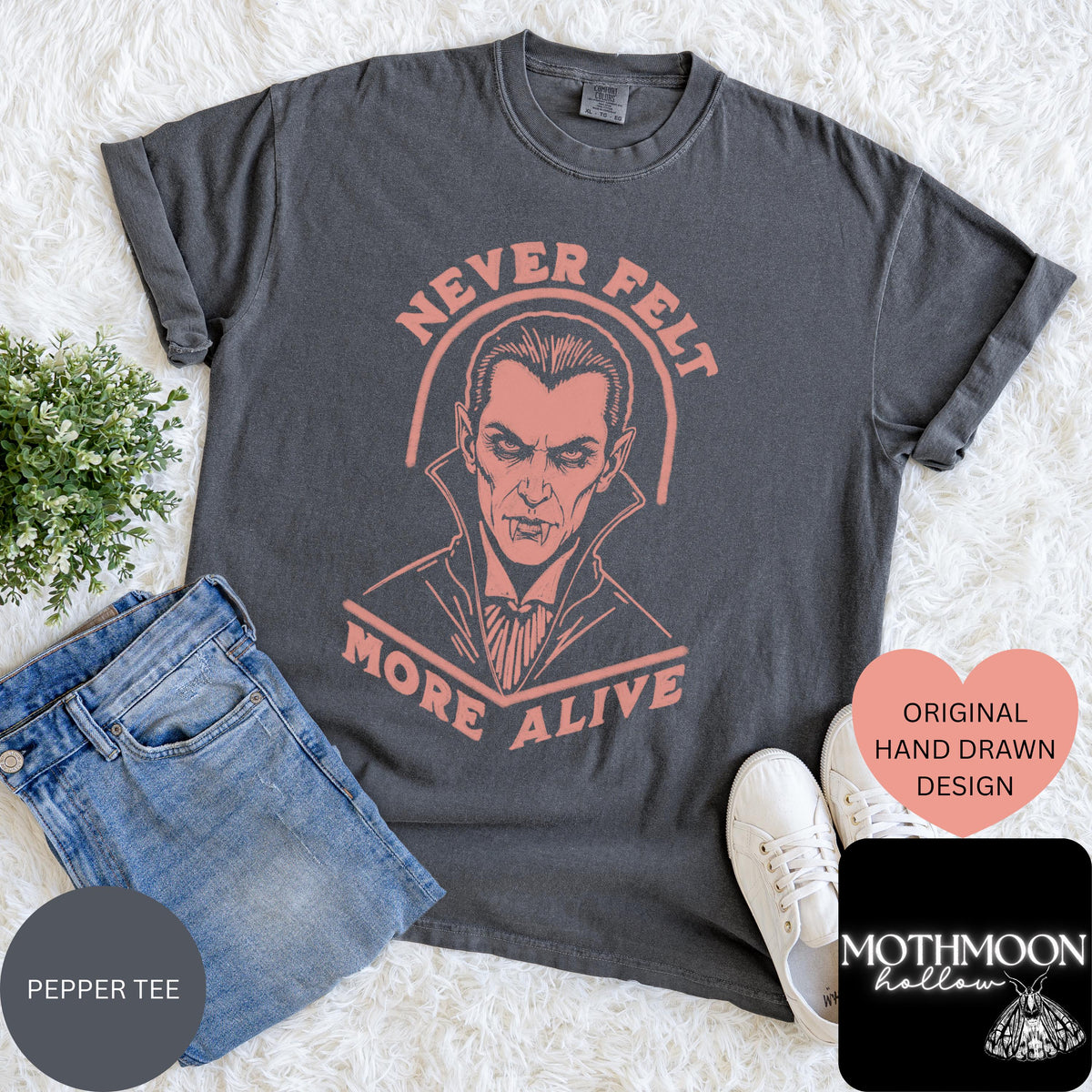 Vampire Shirt UNISEX Retro Halloween Crewneck Horror Lover Gift 90s Cult Classic Horror Gothic Halloween Shirt Monster Mash