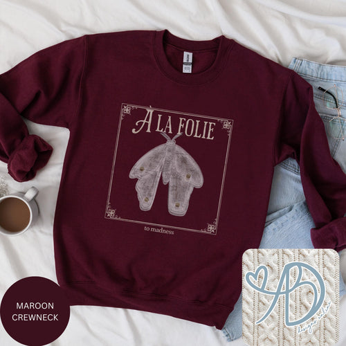 À La Folie Moth Graphic Tee, Dark Academia Fashion