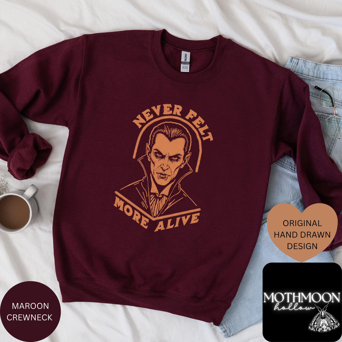Vampire Shirt UNISEX Comfort Colors® Vintage Halloween Tee Horror Lover Gift 90s Cult Classic Horror Gothic Halloween Shirt Monster Mash Tee